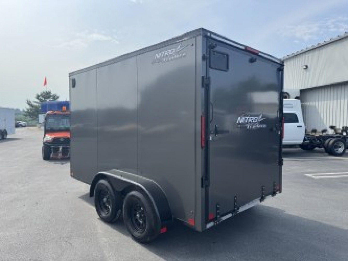 New 2025 Nitro Trailers 7X12 TA *CHARCOAL W/ BLACK