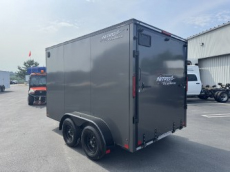 New 2025 Nitro Trailers 7X12 TA *CHARCOAL W/ BLACK