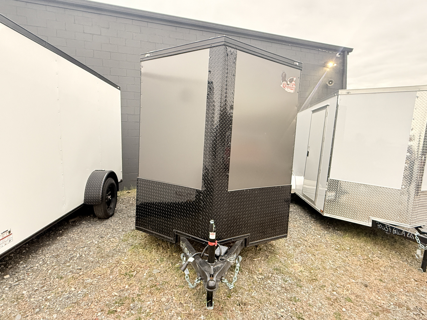 New 2026 Quality Cargo 6X12 SA Cargo / Enclosed Trailer *CHARCOAL W/ BLACK