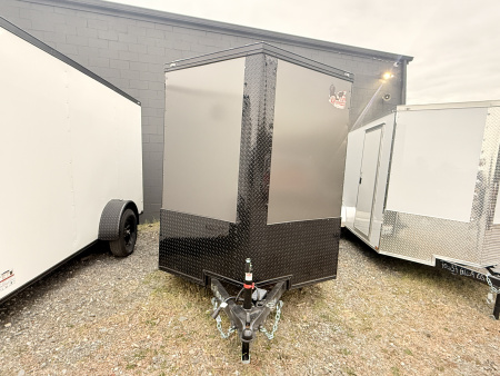 New 2026 Quality Cargo 6X12 SA Cargo / Enclosed Trailer *CHARCOAL W/ BLACK