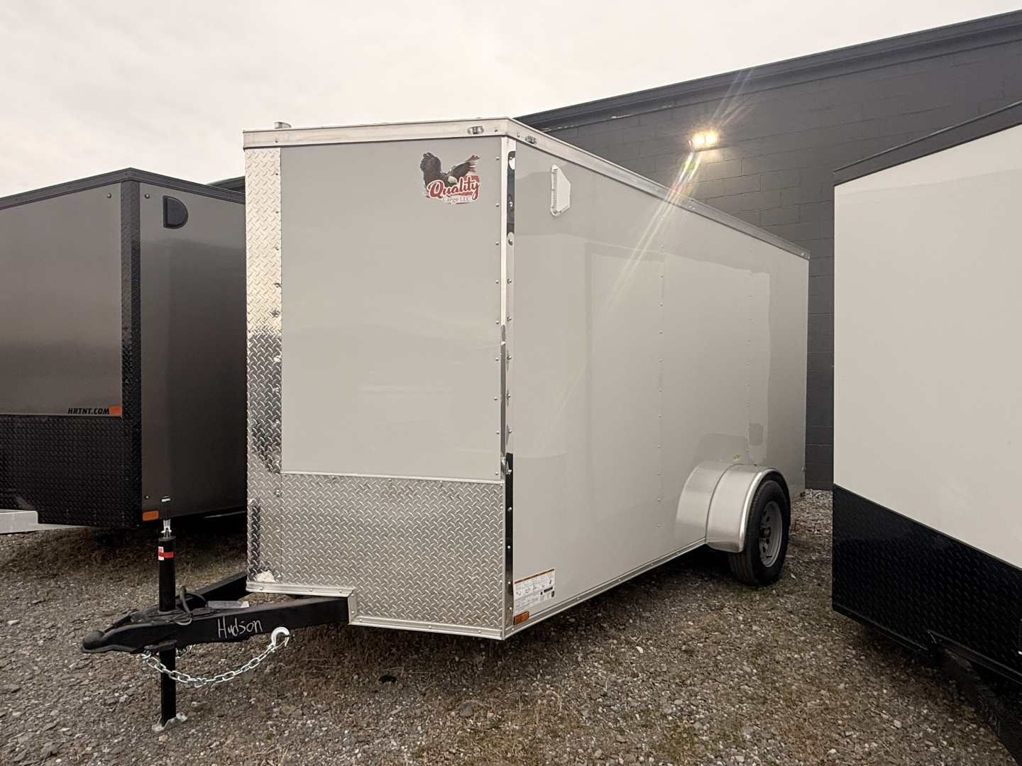 New 2026 Quality Cargo 6X12 SA Cargo / Enclosed Trailer *CHARCOAL W/ BLACK