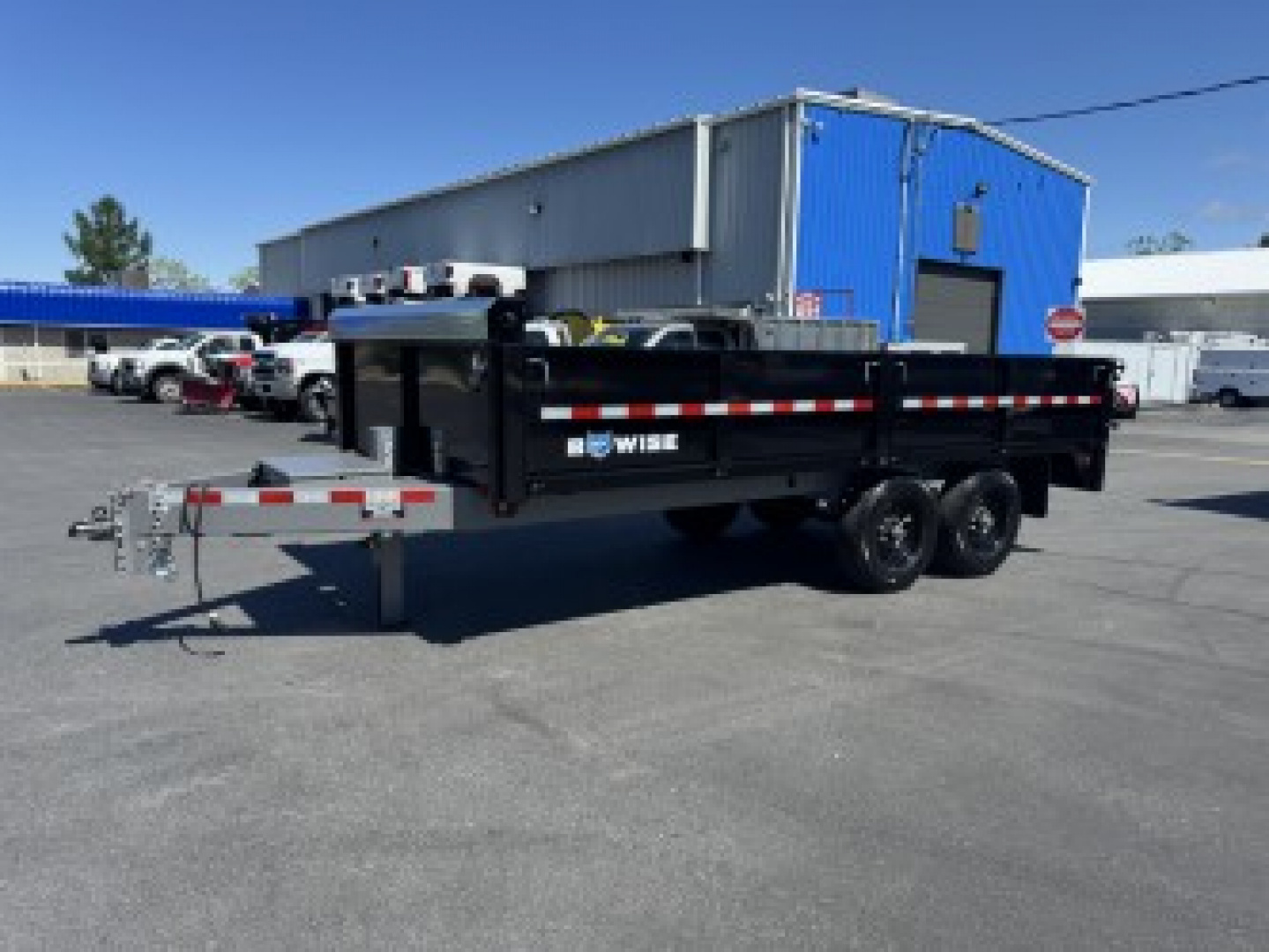 New 2025 BWISE DT716LP-LE-14 7X16 TA Dump Trailer