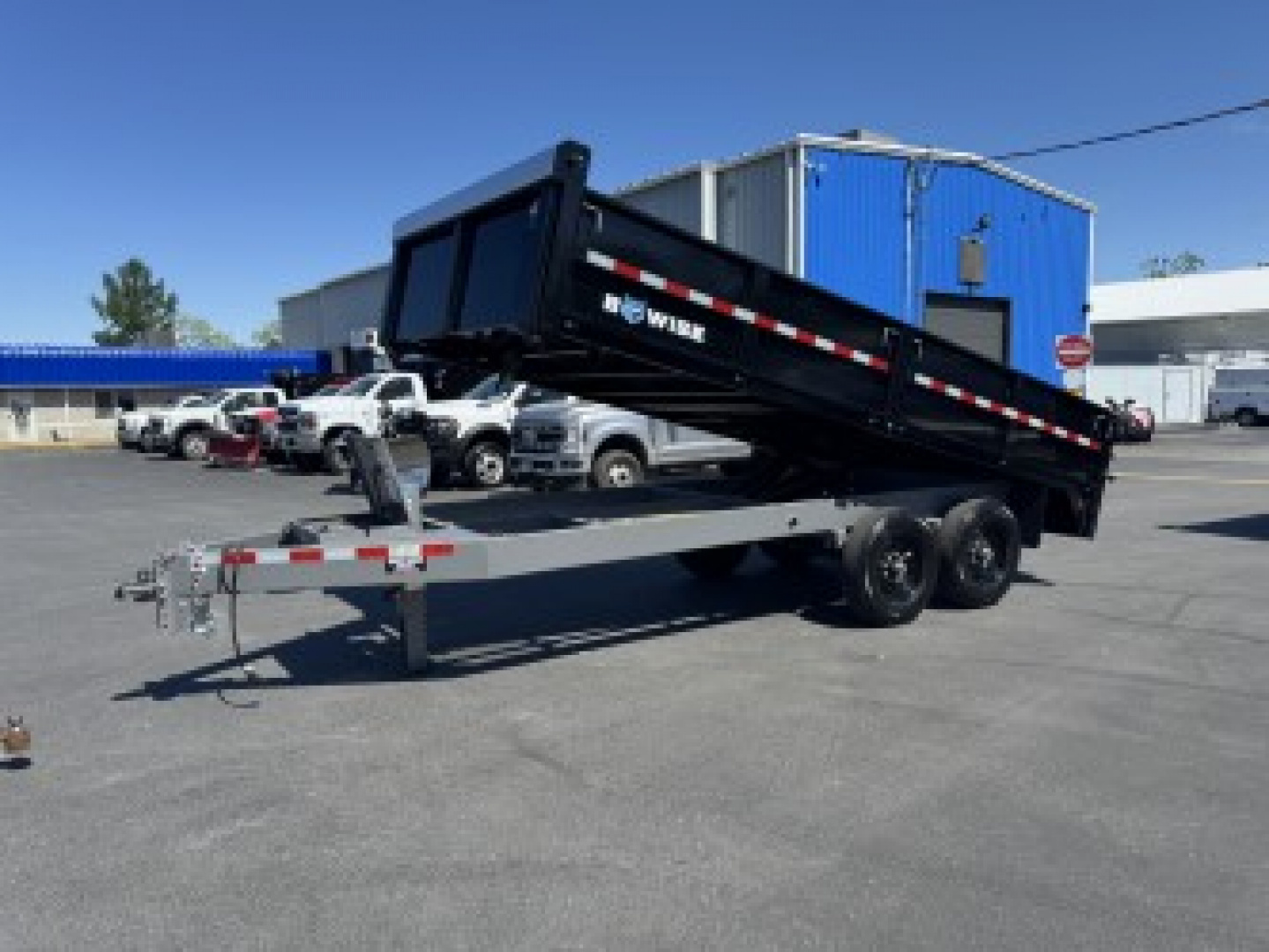 New 2025 BWISE DT716LP-LE-14 7X16 TA Dump Trailer