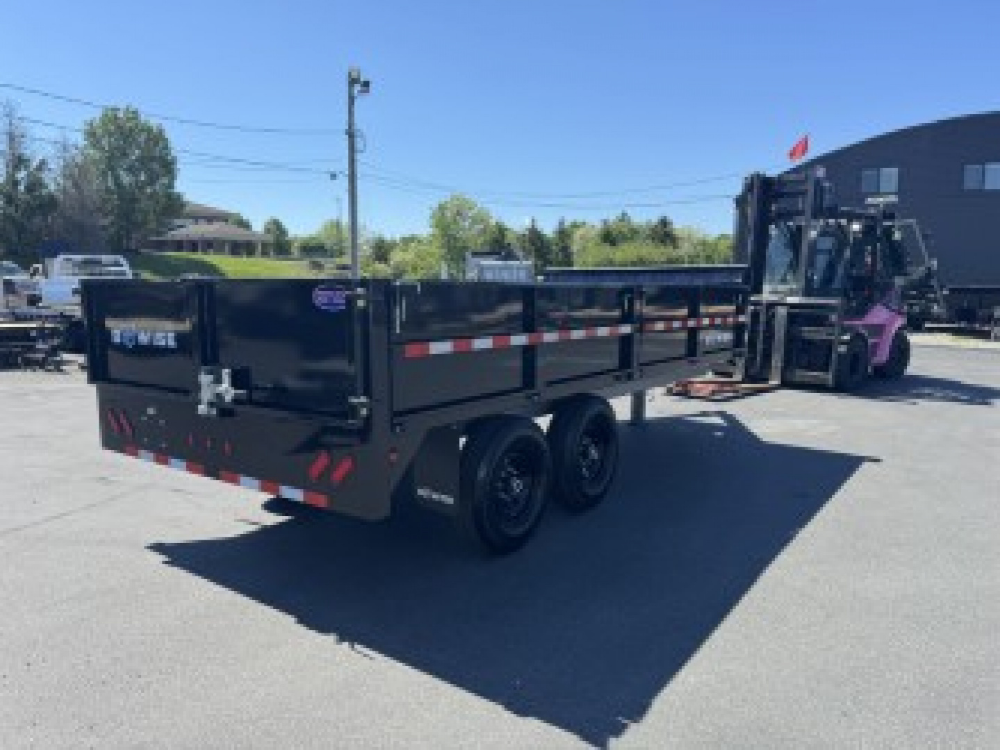 New 2025 BWISE DT716LP-LE-14 7X16 TA Dump Trailer
