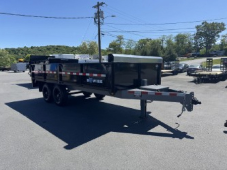 New 2025 BWISE DT716LP-LE-14 7X16 TA Dump Trailer