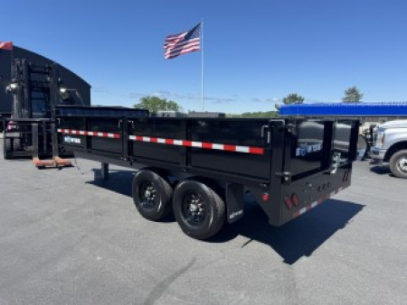 New 2025 BWISE DT716LP-LE-14 7X16 TA Dump Trailer