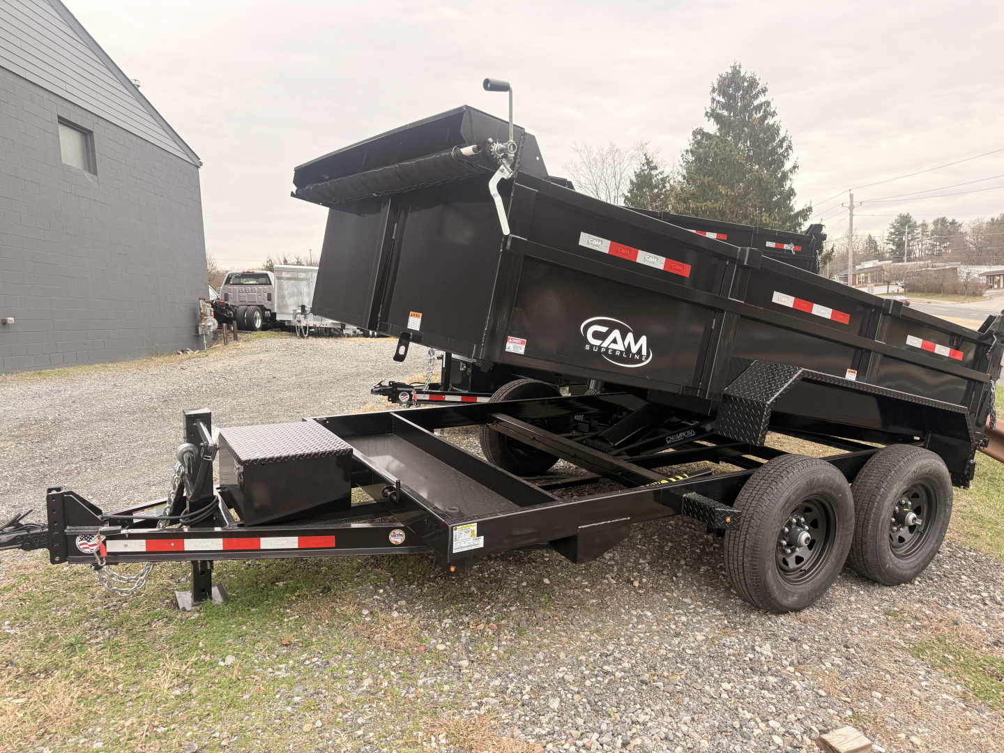 New 2025 Cam Superline PHDS8212-BP-120 7X12 TA Dump Trailer