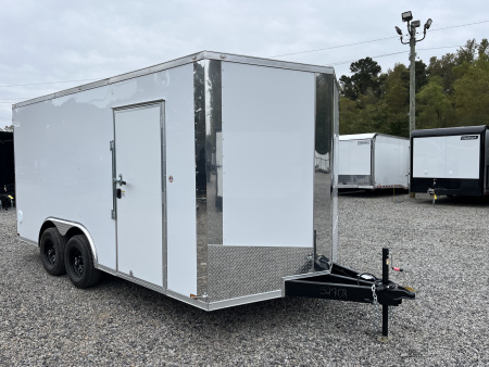 New 2026 Spartan Cargo 8.5x16 Enclosed Trailer, 10K GVWR, Preferred Package, PolyCor, 7' Interior, 54  Triple Tube Tongue, 1-Piece Aluminum Roof, STABLEDECK