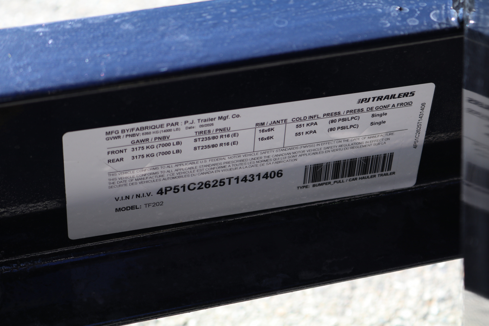 New 2026 PJ Trailers TF202 Tilt Trailer