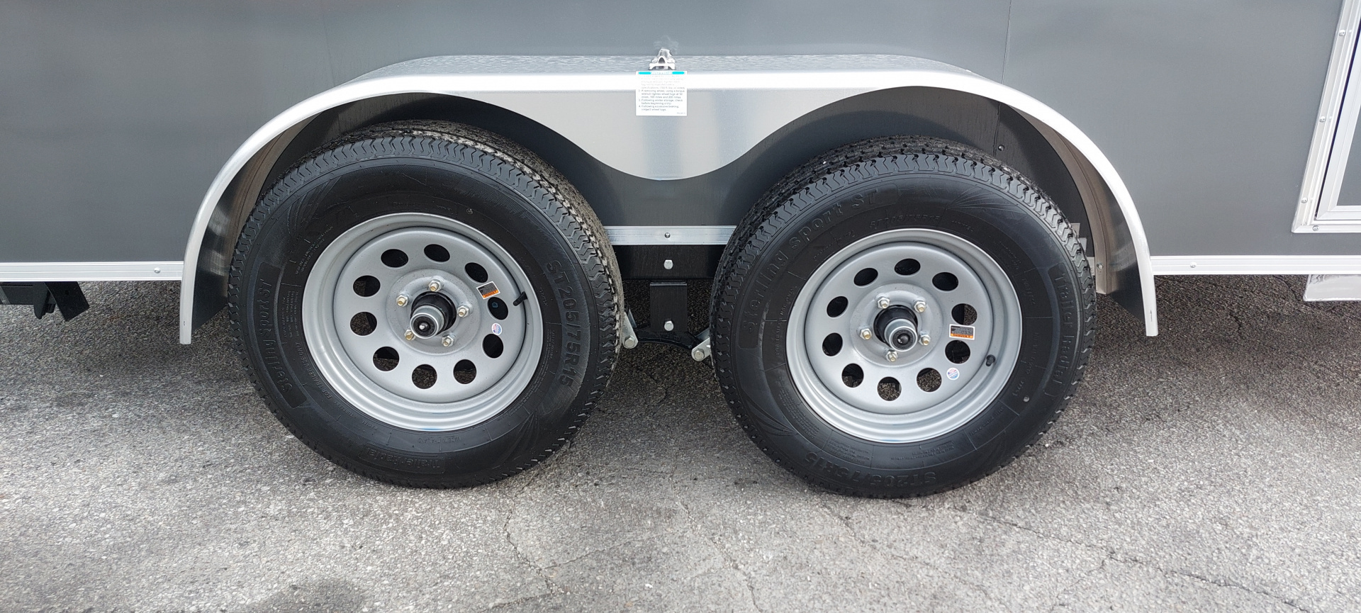 New 7 X 14 LIGHTNING ECO CARGO ENCLOSED ALL ALUMINUM REAR RAMP DOOR 2026