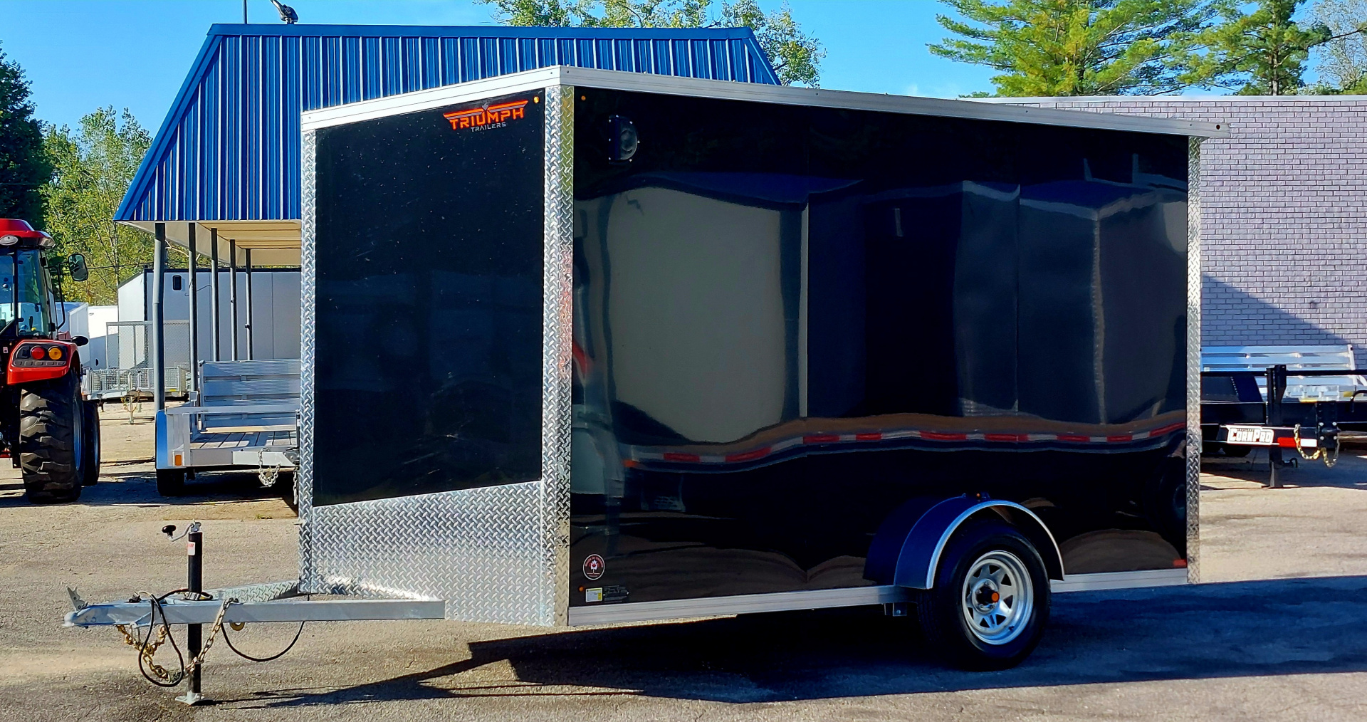 New 7 X 12 CARGO ENCLOSED 2026 TRIUMPH ALUMINUM EXTERIOR W/GALVANIZED FRAME