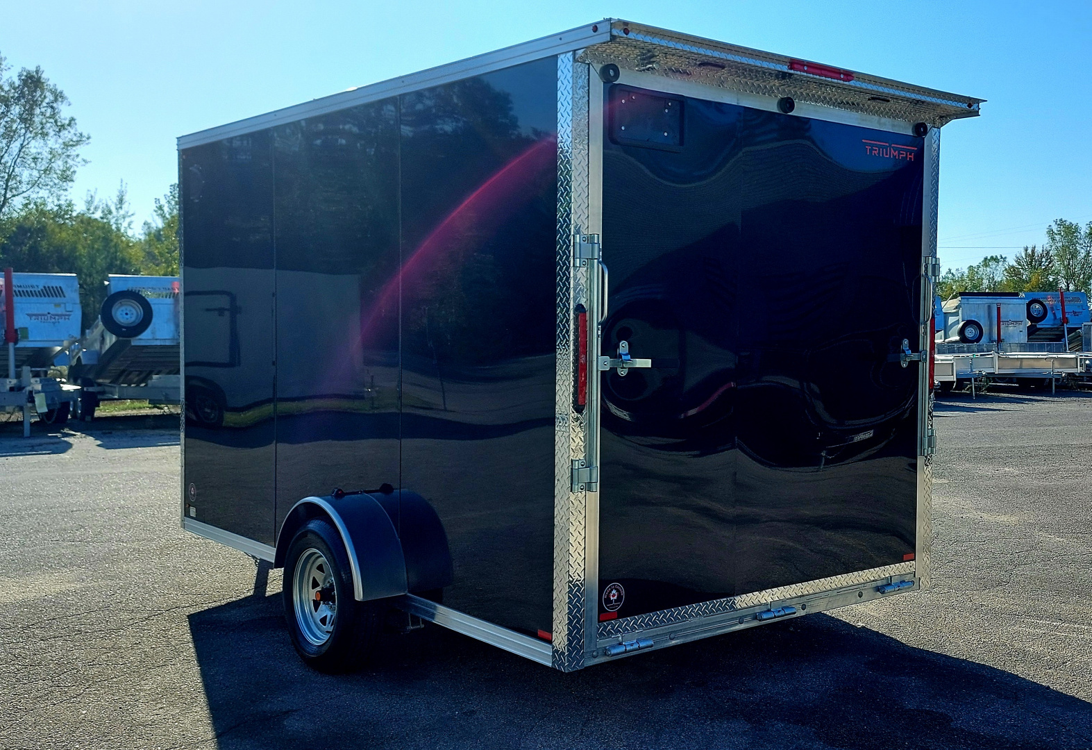 New 7 X 12 CARGO ENCLOSED 2026 TRIUMPH ALUMINUM EXTERIOR W/GALVANIZED FRAME