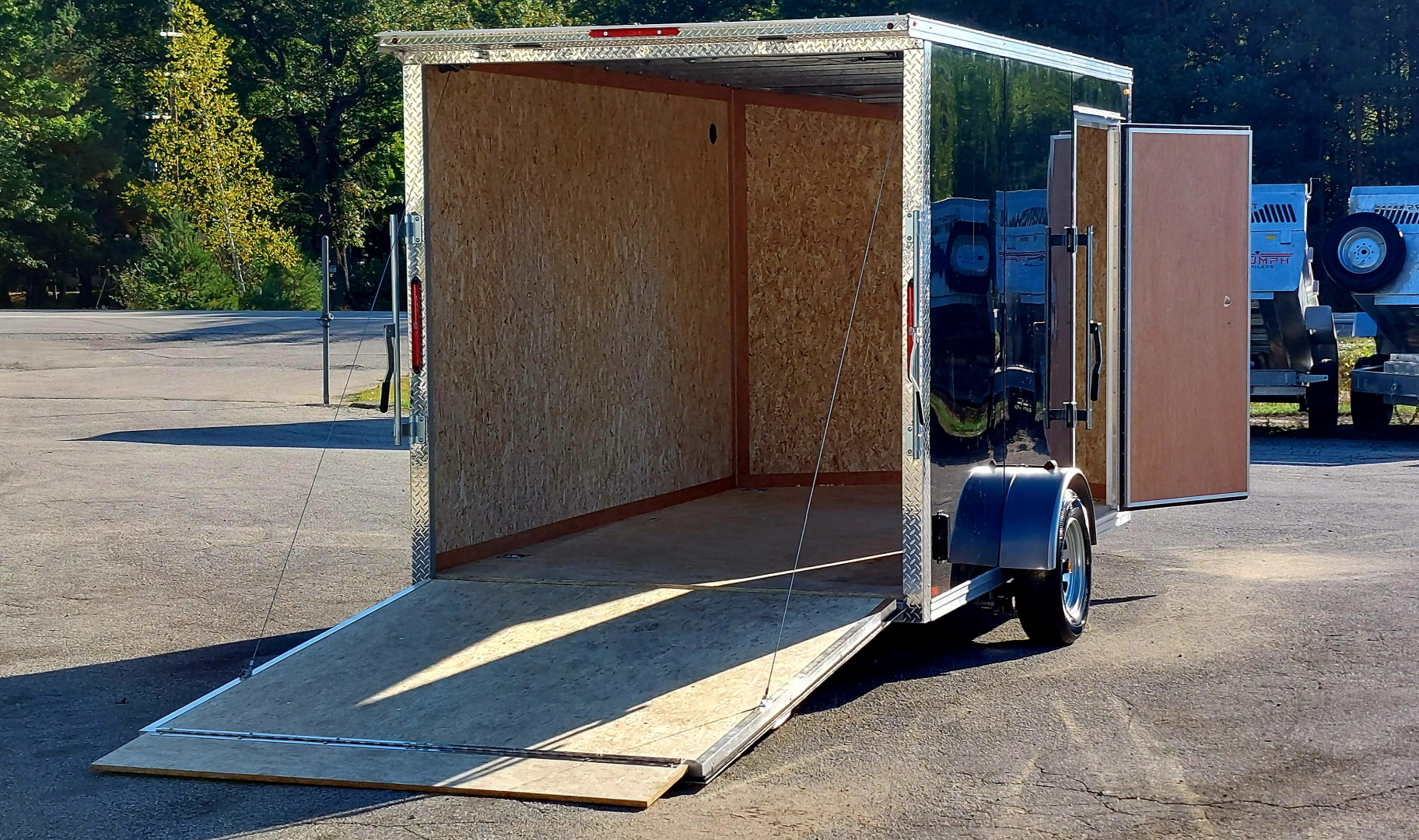 New 7 X 12 CARGO ENCLOSED 2026 TRIUMPH ALUMINUM EXTERIOR W/GALVANIZED FRAME