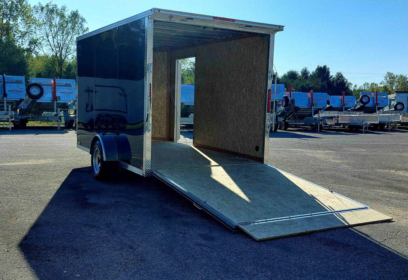New 7 X 12 CARGO ENCLOSED 2026 TRIUMPH ALUMINUM EXTERIOR W/GALVANIZED FRAME