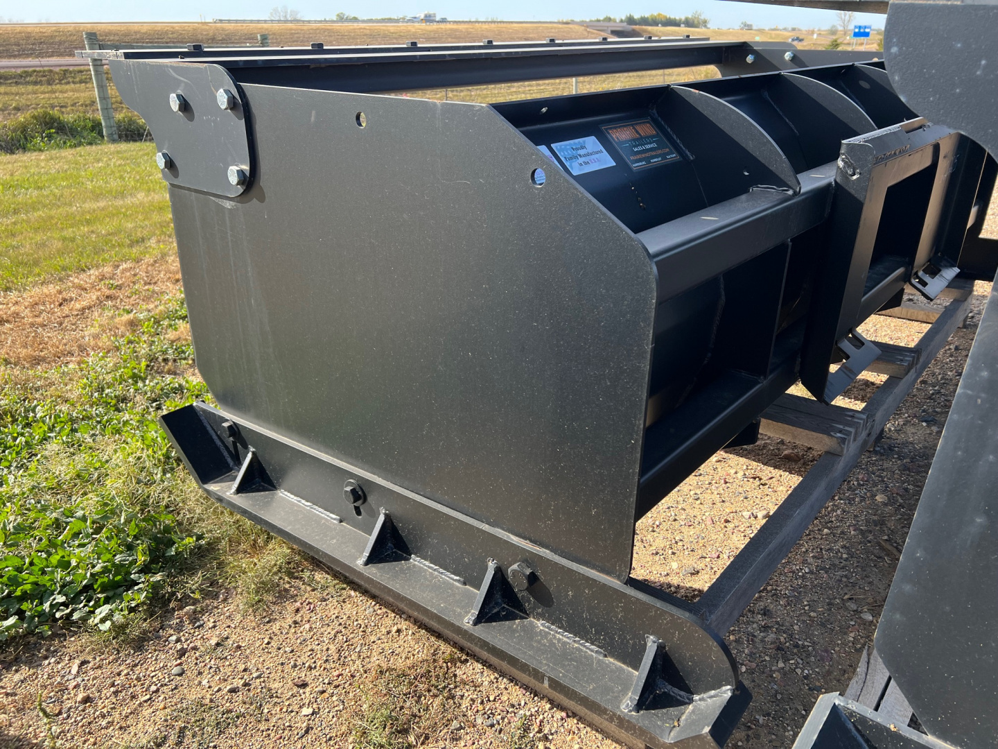 New 2025 Jenkins Iron and Steel 96" Skid Steer Snow Pusher Attachment