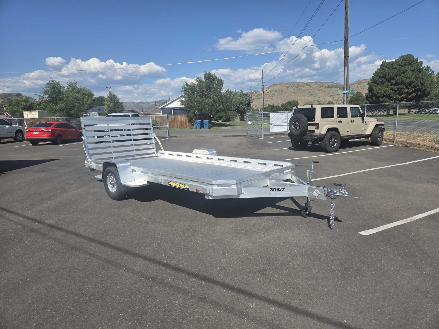 New 2026 Aluma 7814S-TG Utility Trailer