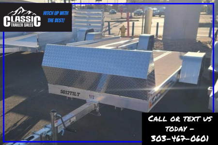 New 2025 Aluma 5012TILT Snowmobile Trailer