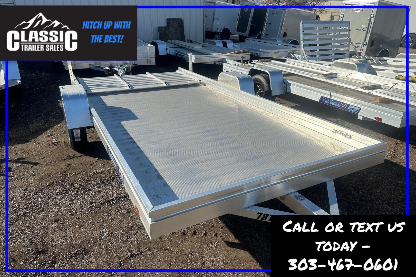 New 2026 Aluma 7814ESA Utility Trailer