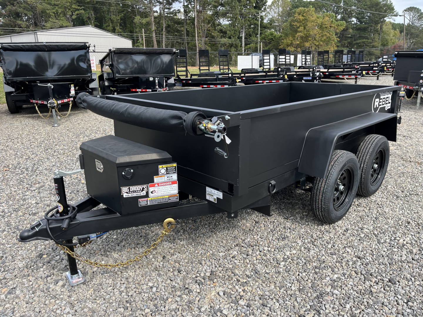 New 2026 U-Dump 5x10 With 19'' Sides, Pro-Lite Weekend Rebel Dump Trailer - 7K GVWR, Tarp & Roller