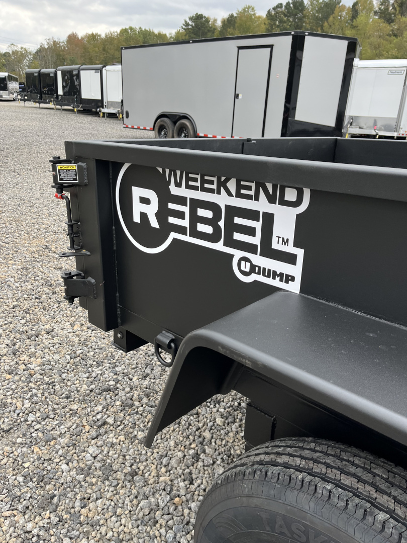 New 2026 U-Dump 5x10 With 19'' Sides, Pro-Lite Weekend Rebel Dump Trailer - 7K GVWR, Tarp & Roller