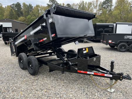 New 2026 U-Dump 6'X12' With 31  Sides, Pro-Lite Low-Profile Dump Trailer, 10K GVWR, Tarp & Roller, Slide-Out Ramps