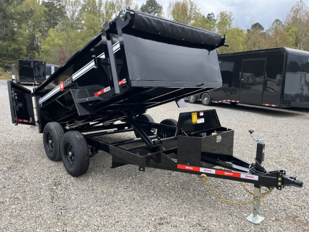 New 2026 U-Dump 6'X12' With 31  Sides, Pro-Lite Low-Profile Dump Trailer, 10K GVWR, Tarp & Roller, Slide-Out Ramps