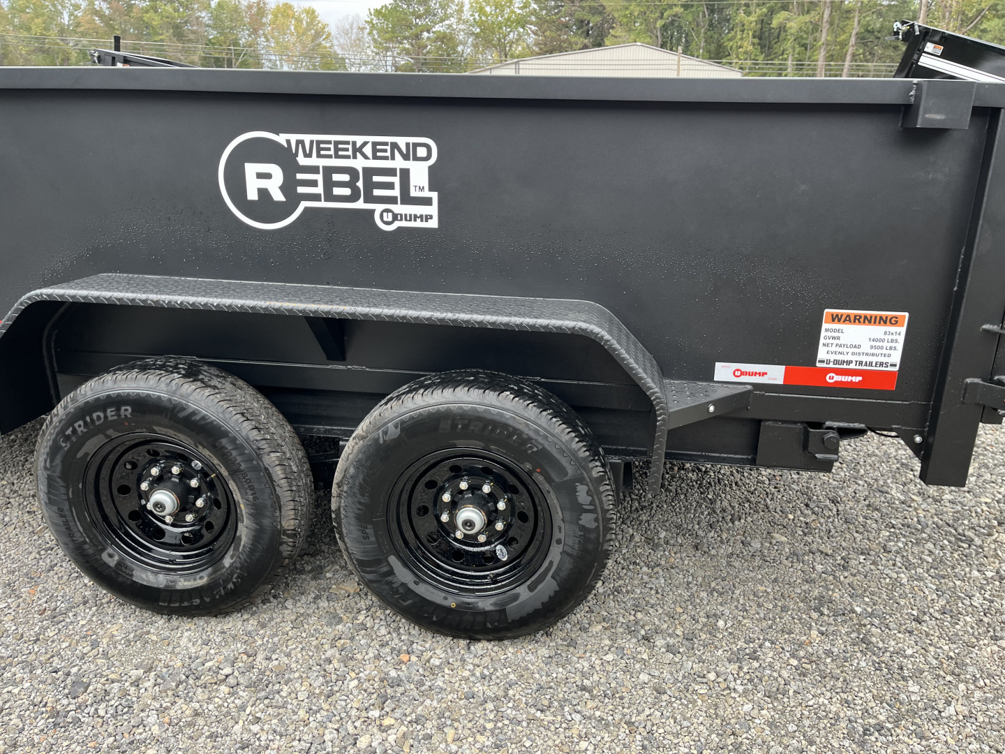 New 2026 U-Dump Weekend Rebel 7x14 Dump Trailer With 31" Sides, Telescoping, 14K GVWR