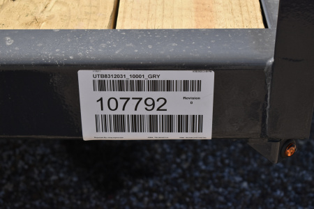 New 2026 Norstar UTB 83x12 Utility Trailer