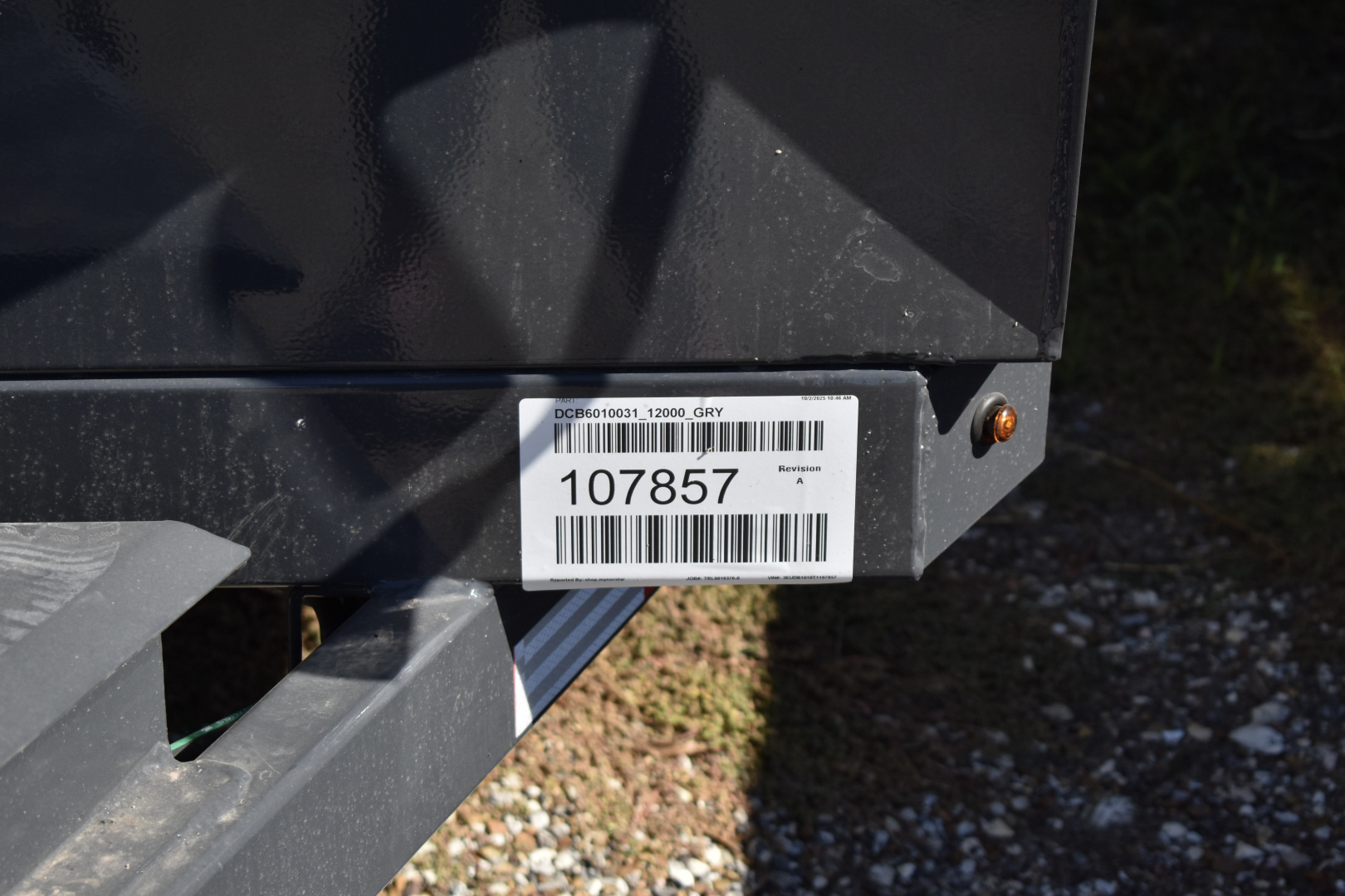 New 2026 Norstar DCB6010031_12000_GRY Dump Trailer