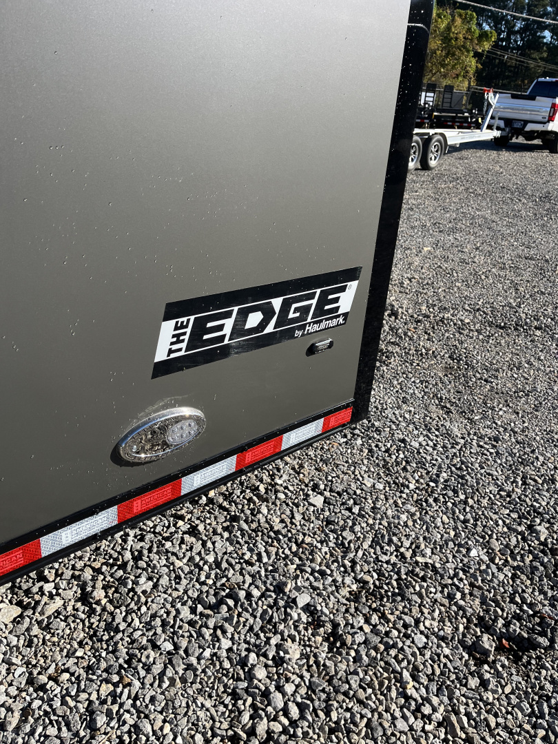 New 2026 Haulmark 34 Bathoom Race Trailer, Air Prep PKG, Awning, Polycor, Insulated, Window, 54" ALX Slide Out Step, A/C + Heat