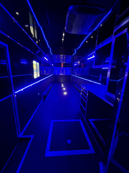 New 2026 Haulmark 34 Bathoom Race Trailer, Air Prep PKG, Awning, Polycor, Insulated, Window, 54" ALX Slide Out Step, A/C + Heat