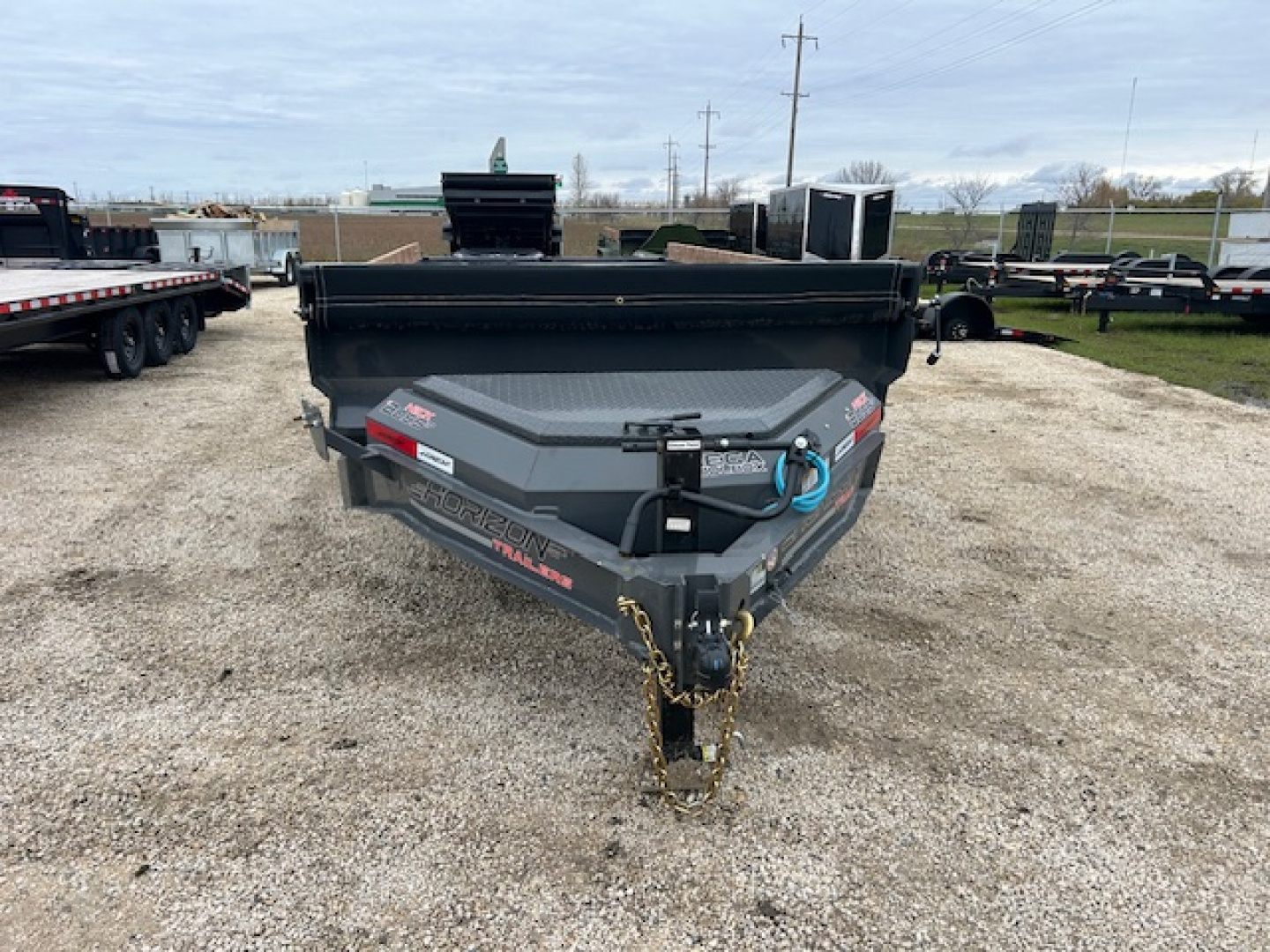 New 2026 Horizon Trailers 16 FT Dump Trailer ASH GREY