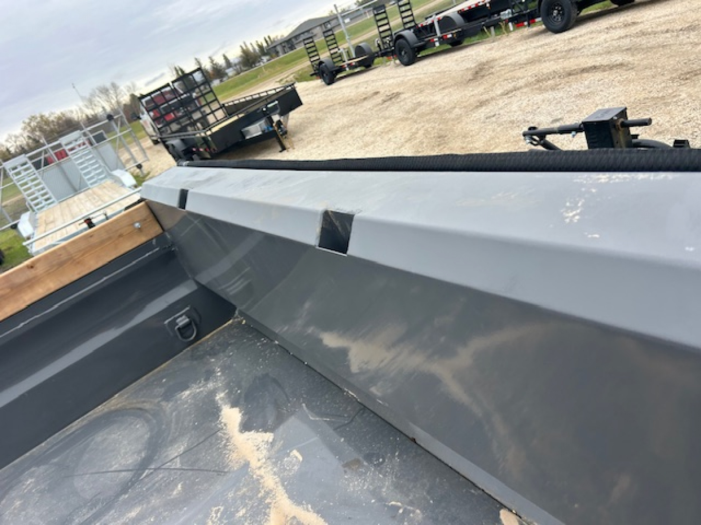 New 2026 Horizon Trailers 16 FT Dump Trailer ASH GREY