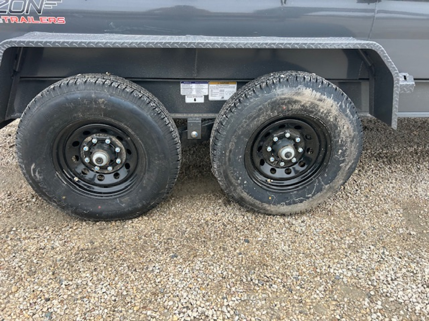 New 2026 Horizon Trailers 16 FT Dump Trailer ASH GREY