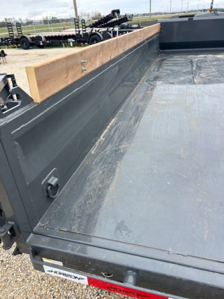 New 2026 Horizon Trailers 16 FT Dump Trailer ASH GREY