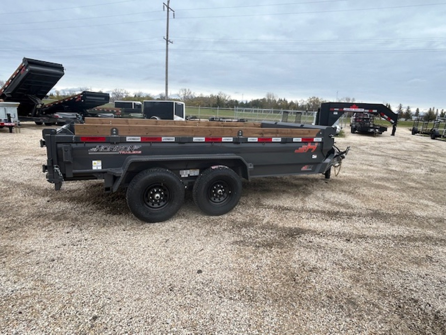 New 2026 Horizon Trailers 7'x14 ft Dump Trailer