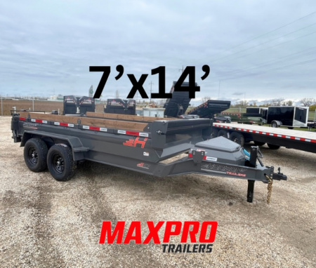 New 2026 Horizon Trailers 7'x14 ft Dump Trailer