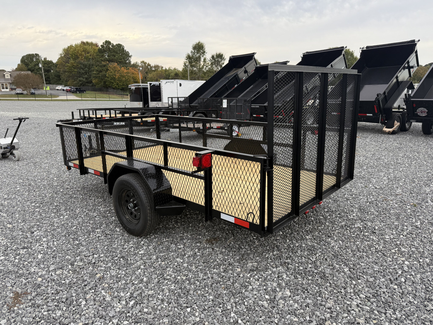 New 2026 Nolan 6X12 E 3K w/2ft Mesh Landscape Utility Trailer