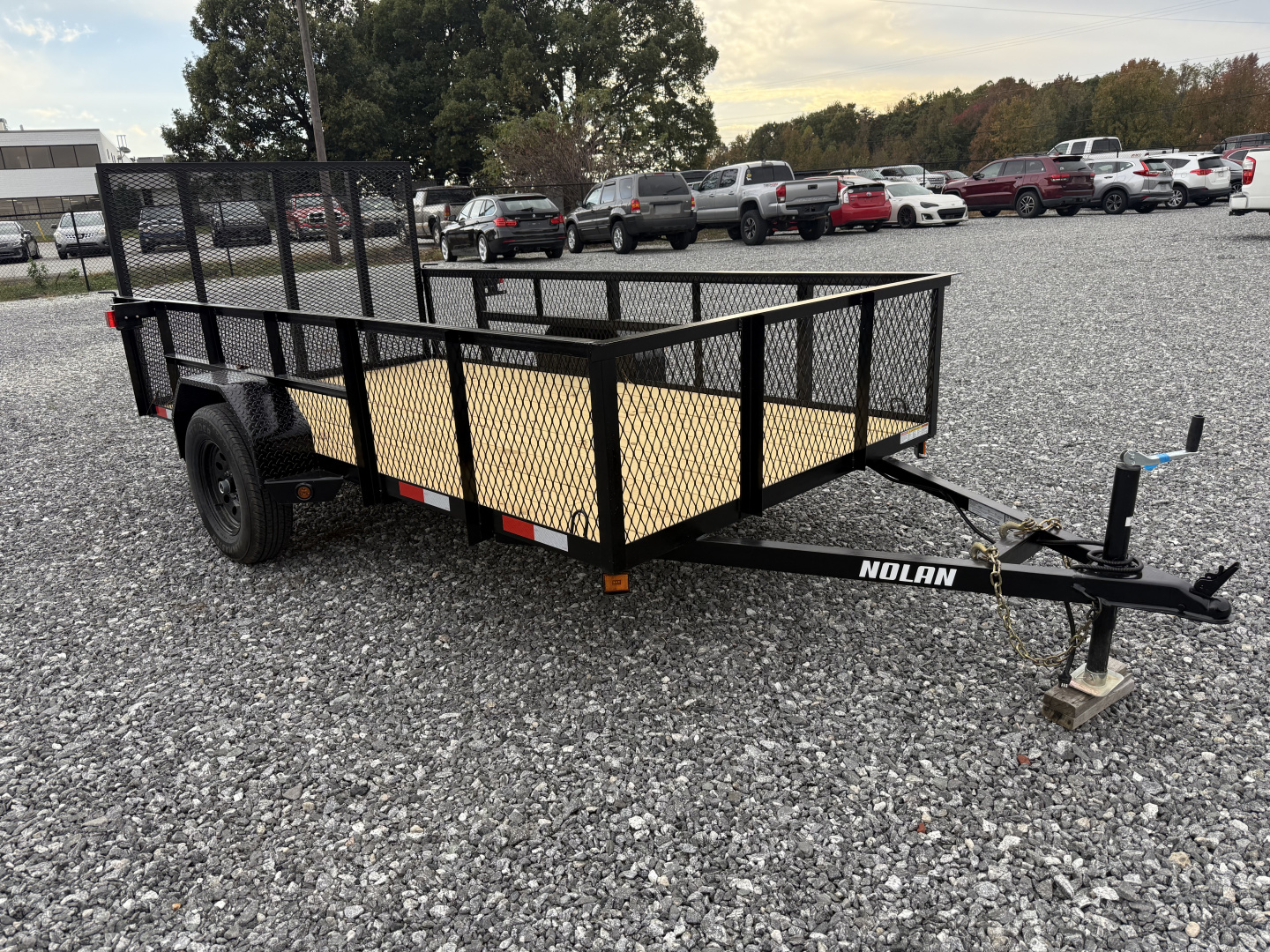 New 2026 Nolan 6X12 E 3K w/2ft Mesh Landscape Utility Trailer