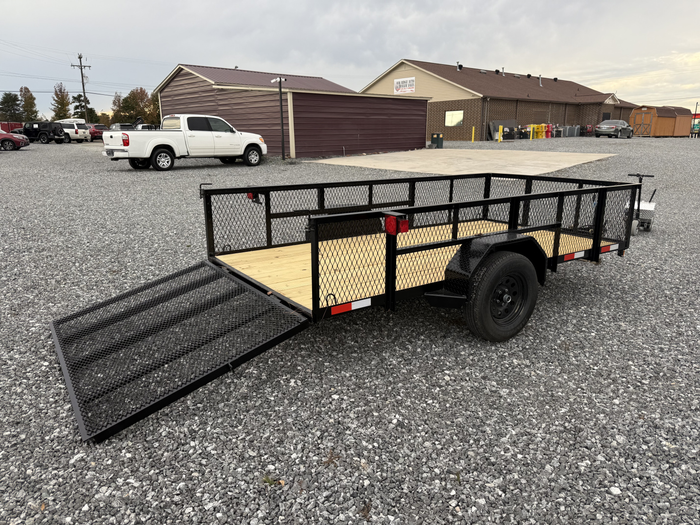 New 2026 Nolan 6X12 E 3K w/2ft Mesh Landscape Utility Trailer