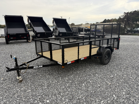 New 2026 Nolan 6X12 E 3K w/2ft Mesh Landscape Utility Trailer