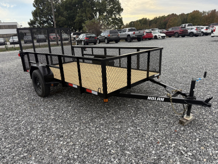 New 2026 Nolan 6X12 E 3K w/2ft Mesh Landscape Utility Trailer