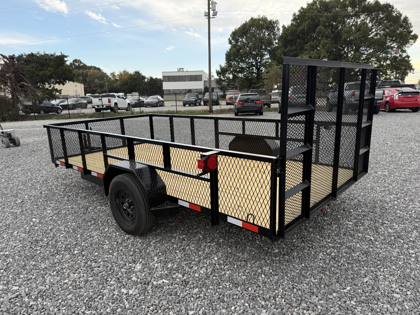 New 2026 Nolan 7X14 E 3K w2ft Mesh Landscape Utility Trailer
