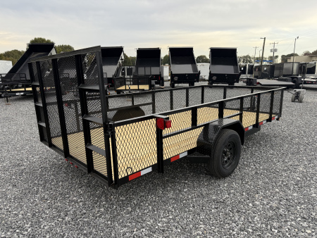 New 2026 Nolan 7X14 E 3K w2ft Mesh Landscape Utility Trailer