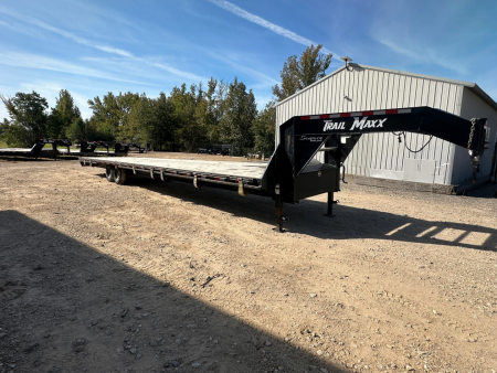 Used 2023 Trail Maxx 40' Gooseneck Deckover Trailer Deckover Trailer