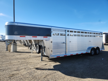 New 2026 Sooner 24' STOCK TRAILER- ALL ALUMINUM