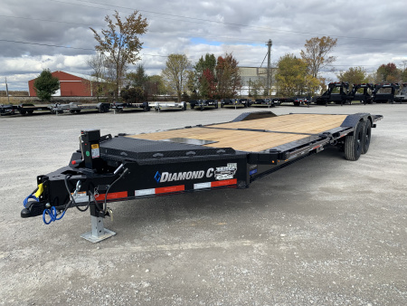 New 2026 Diamond C Trailers HXD207L24X102 (24' x 102 ) 14.9K Full Width Partial Tilt Equipment Trailer