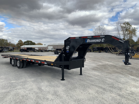 New 2026 Diamond C Trailers FMAX212L30X102HDT (102" X 30') 25.9K (Pacesetter Ed.) Hydraulic Dovetail Flatbed Trailer