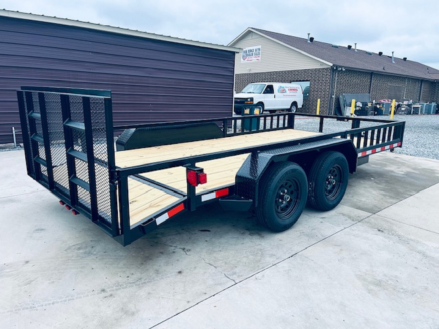 New 2026 Nolan 7X16 ATV Style Utility Trailer 7K w/Spring Assist