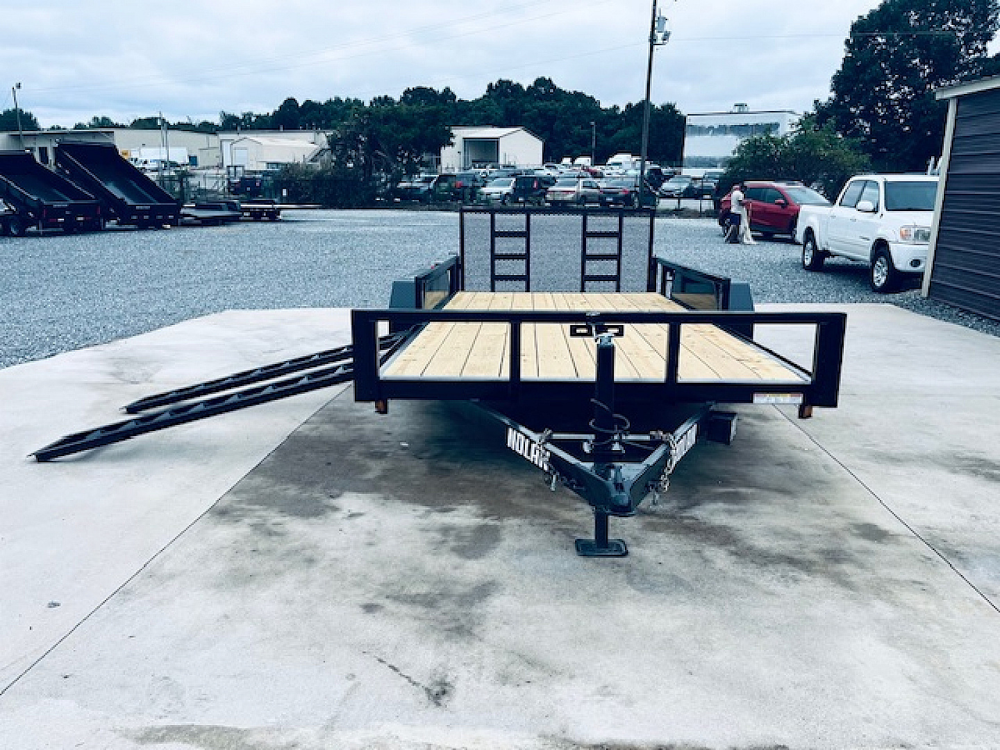 New 2026 Nolan 7X16 ATV Style Utility Trailer 7K w/Spring Assist